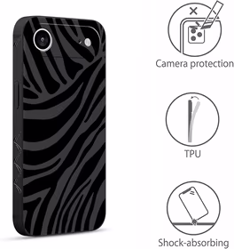 Pnakqil Iphone 17 Air dėklas Zebra juodas