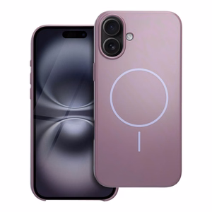 Premium blizgus magnetinis dėklas su MagSafe ir kameros valdymo mygtuku, skirtas IPHONE 16 PLUS, violetinis
