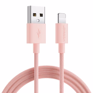 Joyroom Colorful S-2030M13 кабель USB-A Lightning 2.4A 2м - розовый