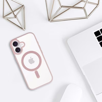 Acrylic Color Magsafe dėklas iPhone 17 šviesiai rožinis