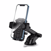 XO automobilinis laikiklis C76 juodas su siurbtuku