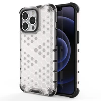 Honeycomb Case šarvu dangtelis su TPU buferiu iPhone 13 Pro skaidrus