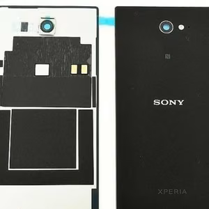 Galinis dangtelis Sony D2303 Xperia M2 juodas originalus (naudotas Grade B)