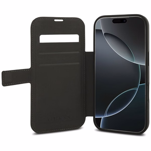 Guess Book 4G Metal Logo dėklas telefonui iPhone 17 Pro - rudas