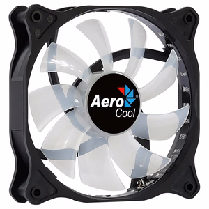 Aerocool COSMO12FRGB kompiuterio ventiliatorius 12 cm LED RGB Molex tylus juodas