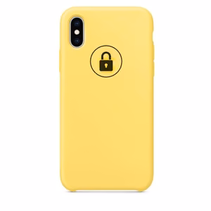 Dėklas "Silicone Case" skirtas iPhone X (XS) / Yellow Mellow / su įpakavimu