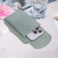 Megztas krepšys telefonui GCW12 mėtinis