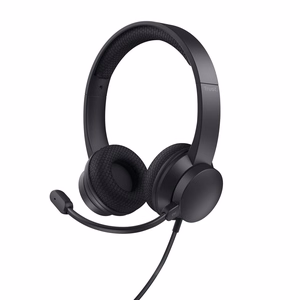 Trust HS-260 гарнитура проводная на шею офис/колл-центр USB Type-A черный