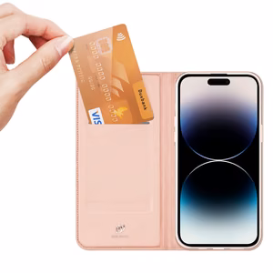 Dux Ducis Skin Pro Wallet Case for iPhone 15 Pro Max - Pink