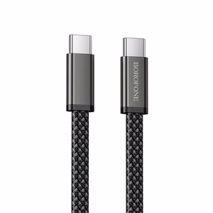 Borofone laidas BX124 Peace - Type C į Type C - PD 60W 1 metras juodas
