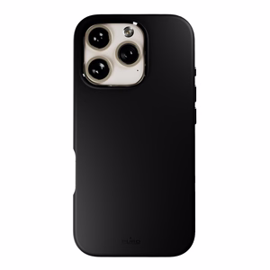 Силиконовый чехол Puro Icon Mag Pro MagSafe для iPhone 16 Pro - чёрный