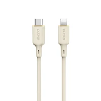 Dudao L7SCL USB-C - Lightning kabelis 30W 1m - smėlio spalvos