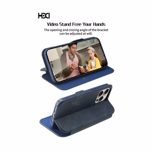 Dėklas HDD Classic Wallet Case Apple iPhone 11 mėlynas