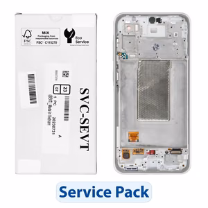 ServicePack LCD ekranas SAMSUNG A36 5G A366B žalsvai geltonas GH82-36841C