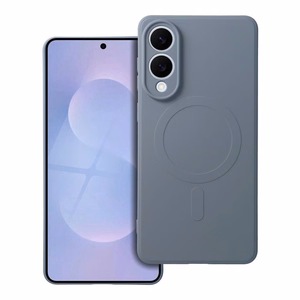 SILICONE MAG COVER dėklas telefonui suderinamas su Magnetiniu SAMSUNG S25 Edge šviesiai mėlyna