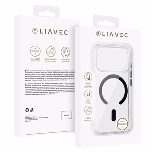 Liavec Pure dėklas skirtas Iphone 17 Pro juodas