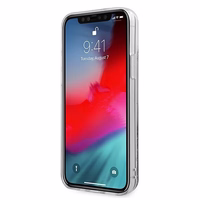 Guess GUHCP12SGLVSSI iPhone 12 mini5,4" sidabrinis/sidabrinis dėklas Glitter Vintage Script