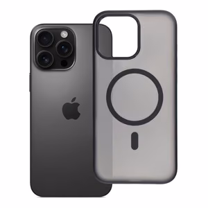 Case for iPhone 16 PRO MAX Flexline Mag Cover compatible with MagSafe black