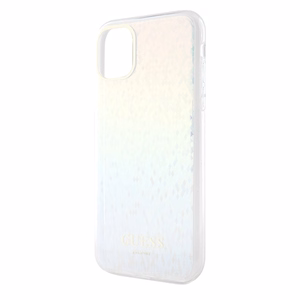 Guess IML Faceted Mirror Disco Iridescent dėklas telefonui iPhone 11 / Xr - įvairiaspalvis