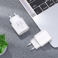 Įkroviklis Hoco N22 25W USB-C + USB-C to USB-C cable 1.0m baltas