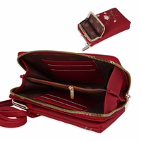 Megztas krepšys telefonui GCW17 raudonas