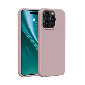 Etteri silikoninis dėklas telefonui iPhone 15 Pro 6,1 šviesiai rožinis