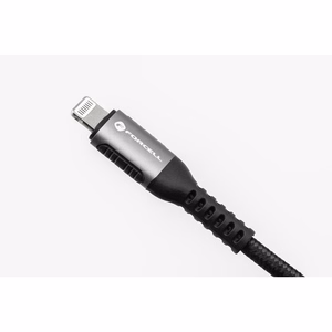 FORCELL F-ENERGY C257 kabelis USB A į Lightning 2,4A 12W Cafule 1,2 m juodas