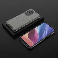 Honeycomb dėklas šarvuotas dėklas su TPU buferiu Xiaomi Redmi K40 Pro+ / K40 Pro / K40 / Poco F3 juodas