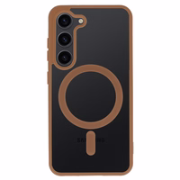 Akrilinis spalvotas magnetinis dėklas telefonui Samsung Galaxy S24 titano