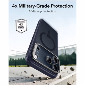 ESR Classic Hybrid MagSafe dėklas su stovu iPhone 18 Pro / 17 Pro, tamsiai mėlynas