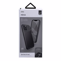 Uniq Hexa dėklas iPhone 12 Pro Max - juodas