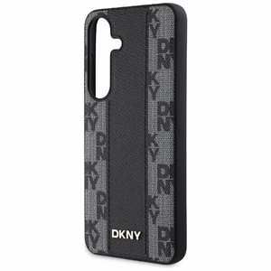 DKNY odinis languoto rašto magnetinis dėklas telefonui Samsung Galaxy S25 - juodas
