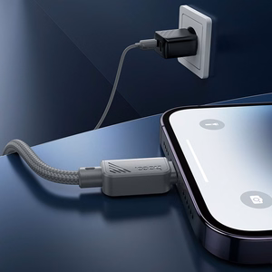 Kabelis USB C į Lightning Hoco PD 27W 1 m X113 pilkas