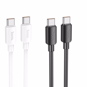 Kabelis USB C į USB C Hoco PD 6A 100W 1 m X96 baltas