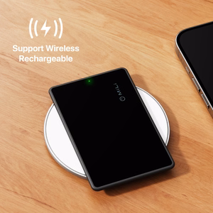 MiLi MiCard HD-P16-C Bluetooth Tracker for Apple Find My, Black