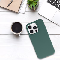 Tel Protect silikoninis dėklas telefonui Iphone 16 Pro tamsiai žalias