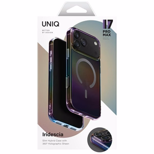 Uniq Iridescia dėklas telefonui iPhone 17 Pro Max Magnetinis įkrovimas - įvairiaspalvis
