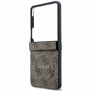 Rudas „Guess 4G Classic MagSafe“ dėklas, skirtas „Samsung Galaxy Z Flip8“