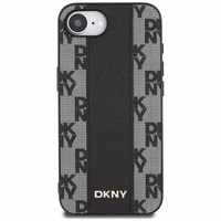 DKNY odinis languotas mono raštas Magnetinis iPhone 16e dėklas - juodas