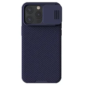 Nillkin CamShield Pro PC+TPU dėklas telefonui Iphone 15 Pro violetinis