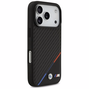 BMW M Carbon Tricolor Line MagSafe Case for iPhone 17 Pro - Black