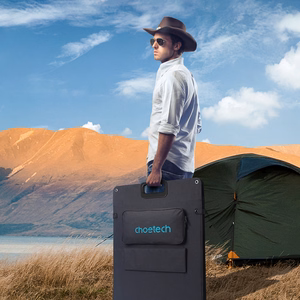 Choetech SC011 saulės įkroviklis 200W nešiojamas saulės skydelis - juodas