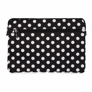 Wonder Sleeve Laptop 15-16 inches black polka-dot
