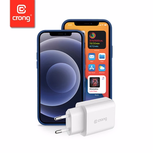Crong USB-C Travel Charger 20 W PD sieninis įkroviklis, baltas