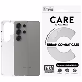 CARE by PanzerGlass Flagship Urban Combat dėklas Samsung Galaxy S25 Ultra - skaidrus