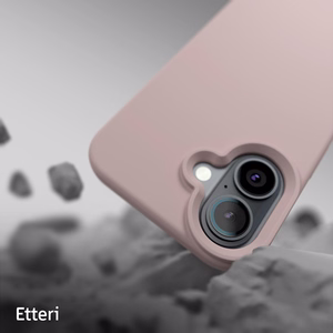 "Etteri" silikoninis dėklas "iPhone 16 Plus" 6,7" šviesiai rožinis