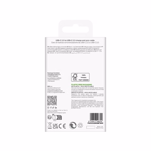 Puro TPE 25W USB-C - USB-C 3m kabelis - baltas