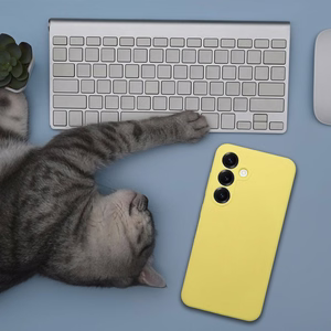 Silikoninis dėklas 2mm XIAOMI REDMI 15C citrininis