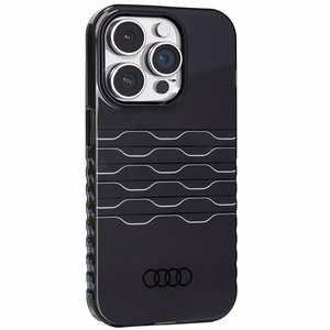 Audi IML Magnetinis dėklas telefonui iPhone 14 Pro - juodas