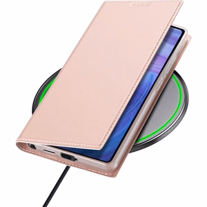 DUX DUCIS чехол-книжка SKIN PRO для SAMSUNG S25 Ultra розовый